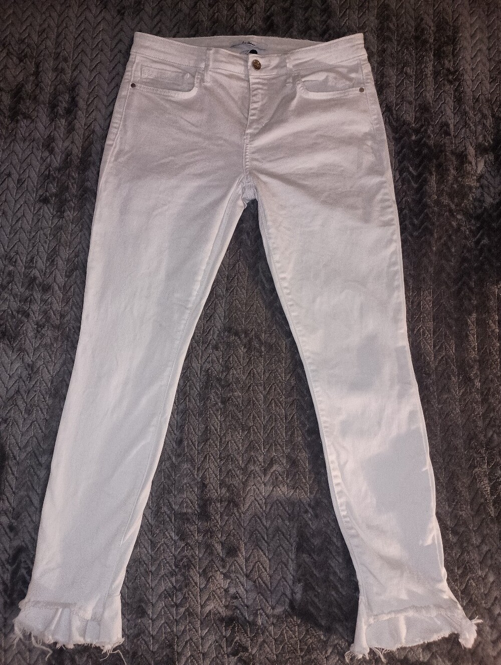 NWOT Sam Edelman THE KITTEN MID RISE SKINNY ANKLE JEANS/Bright White SZ 29